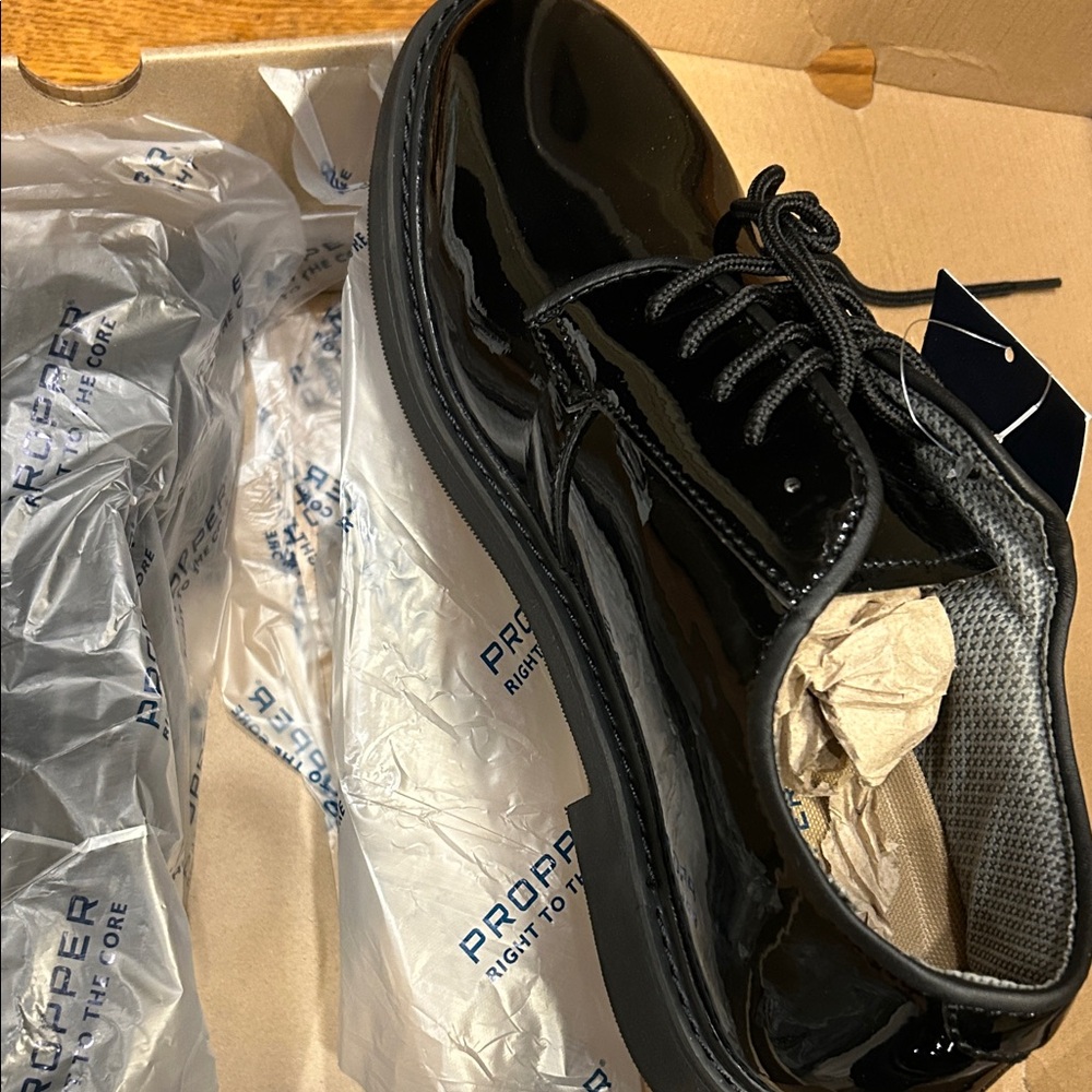 Propper Glossy Black Men's Oxfords